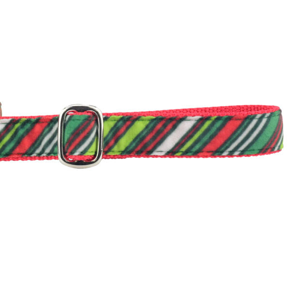 Christmas Stripes Velvet Dog Leash, photo 2