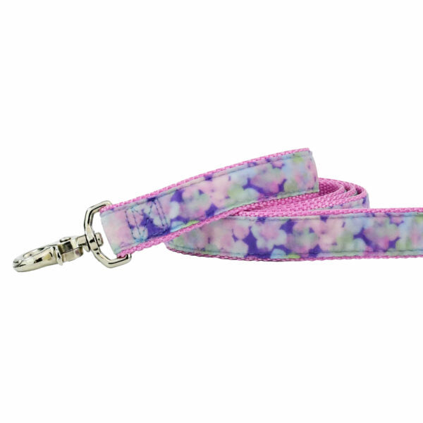Hydrangea Velvet Dog Leash, photo 1