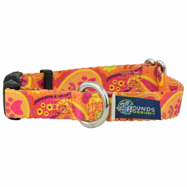 Collar para perro Orange Paisley EarthStyle, foto 4