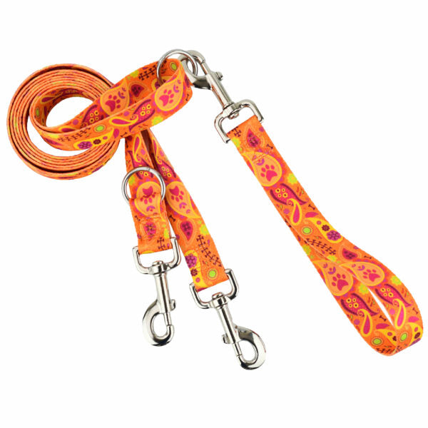 Arnés antitirones para perro Freedom No-Pull Orange Paisley EarthStyle, foto 3