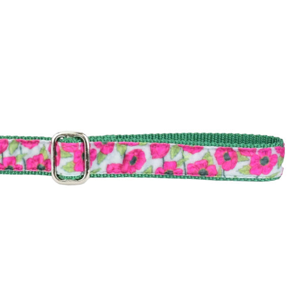 Bold Poppies Velvet Dog Leash, photo 2