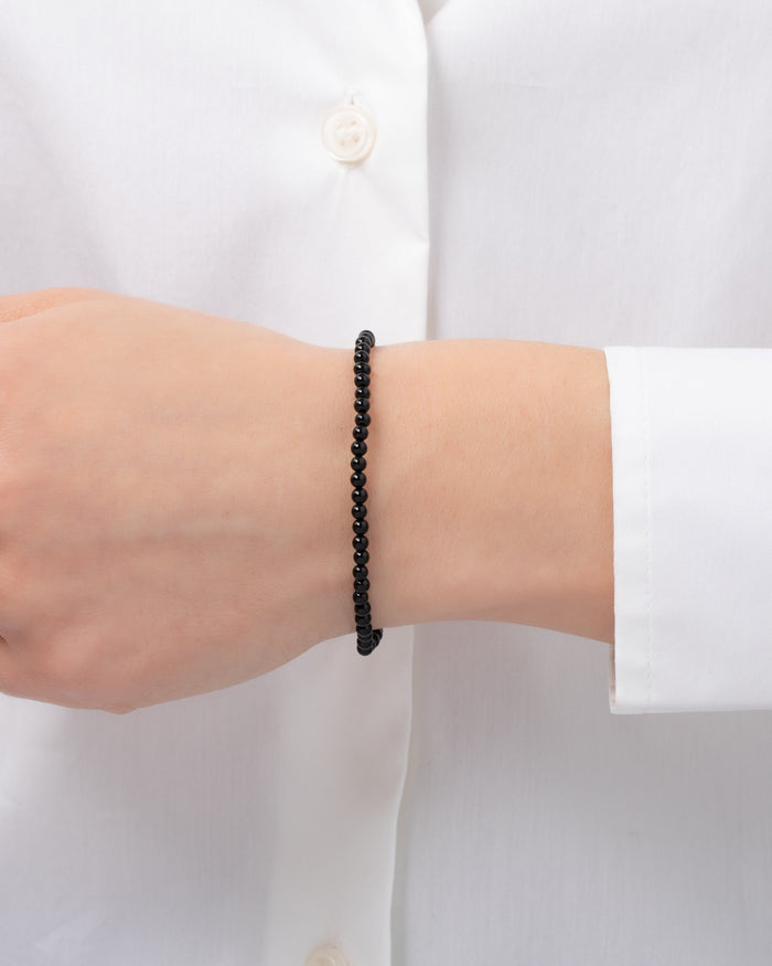 3mm Black Onyx Bead Bracelet, photo 6