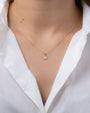 14K Gold Pave Diamond Paw Necklace, photo 2