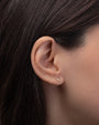14K Gold Small Disc Stud Earrings, photo 5