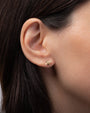 14K Gold Bee Stud Earrings, photo 3