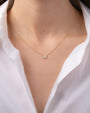 14K Gold Diamond Star of David Necklace, photo 2