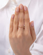Anillo de cuentas de 2 mm en oro de 14K, foto 2