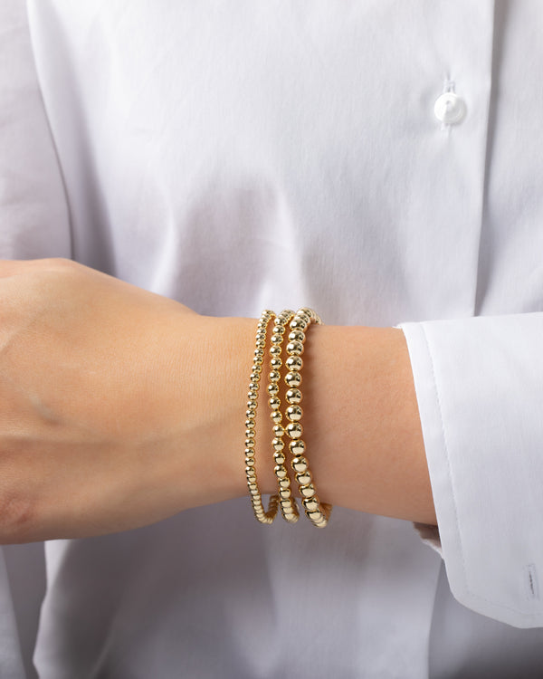 3mm, 4mm and 5mm Bead Bracelet Stack Set, photo 2