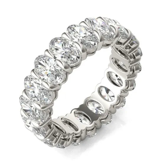 Argolla Couture Classic con diamantes cultivados en laboratorio de 4 CTW en oro de 14K, foto 2