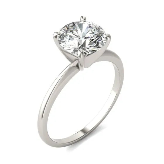 2 CTW Round Lab-Grown Diamond Solitaire Ring in 14K Gold, photo 2