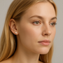 6-7 mm White Freshwater Pearl Stud Earrings, photo 2