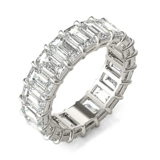 Argolla Couture Classic con diamantes cultivados en laboratorio de 6 1/4 CTW en oro de 14K, foto 2