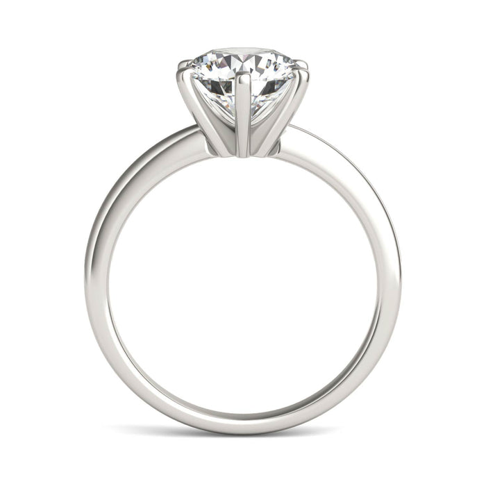 Anillo de compromiso con diamante redondo cultivado en laboratorio de 2 CTW en oro de 14K, foto 5