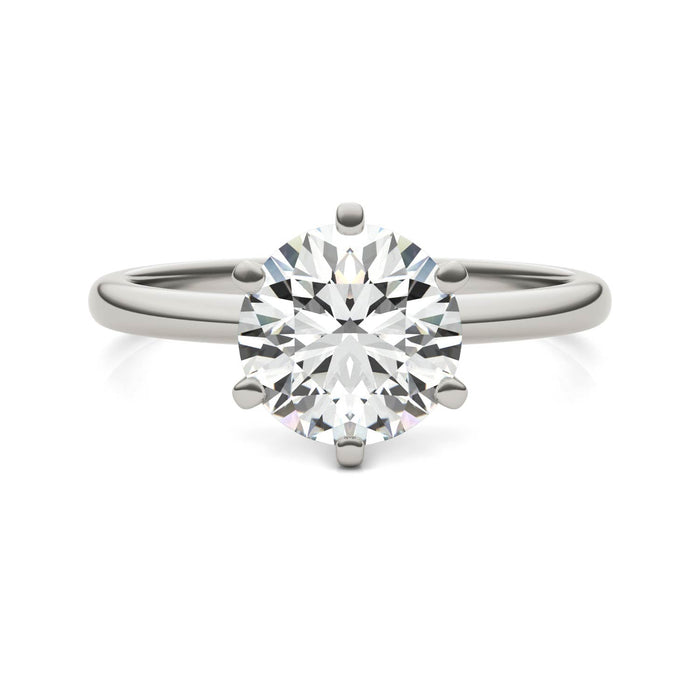 Anillo de compromiso con diamante cultivado en laboratorio de 3 CTW en oro de 14K, foto 14