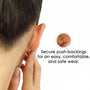 Aretes de botón con diamantes cultivados en laboratorio de 2.00 CTW en oro macizo de 14K, foto 17