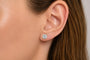 IGI Certified Lab-Grown Diamond Solitaire Stud Earrings in 14K Gold, photo 21