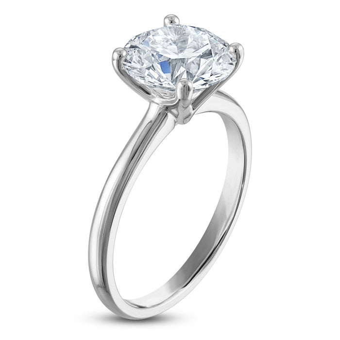 3.50 CTW Round Lab-Grown Diamond Engagement Ring in 14K Gold, photo 2