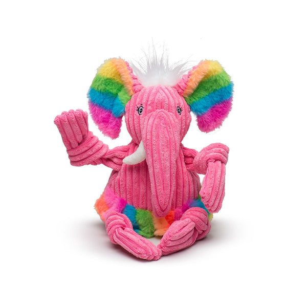 Rainbow Elephant Knottie Plush Dog Toy, photo 2