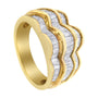 1 1/4 Ct. T.W. Diamond Multi-Row Band Ring in 14K Yellow Gold, photo 5