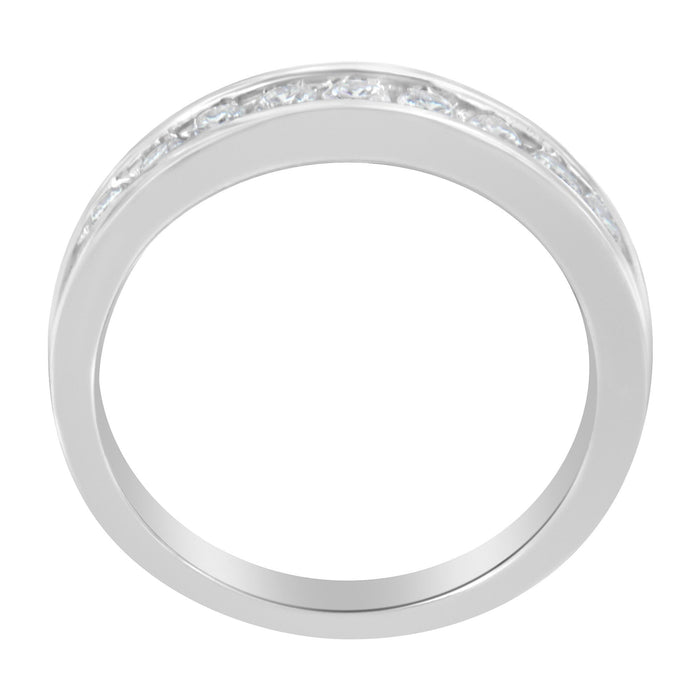 Anillo con diamantes talla redonda de 1/2 ct. p.t. en oro blanco de 18K, foto 5