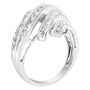 3/4 Ct. T.W. Round and Baguette-Cut Diamond Channel Ring in 10K White Gold, photo 5