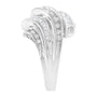3/4 Ct. T.W. Round and Baguette-Cut Diamond Channel Ring in 10K White Gold, photo 6