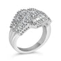 Anillo de banda de cóctel con diamantes de 1 3/4 ct. p.t. en oro blanco de 14K, foto 4