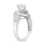 1 1/4 Ct. T.W. Pie, Baguette and Princess-Cut Diamond Marquise Shape Engagement Cocktail Ring in 14K White Gold, photo 5