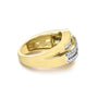 1 Ct. T.W. Diamond Wave Design Band Ring in 14K Yellow Gold, photo 2