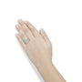 1 1/2 Ct. T.W. Round and Baguette Diamond Bypass Cocktail Ring Band in 14K White Gold, photo 3