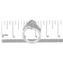 1 1/2 Ct. T.W. Round and Baguette Diamond Bypass Cocktail Ring Band in 14K White Gold, photo 7