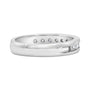 Anillo de boda estilo eternidad de canal con diamantes de 1/2 ct. p.t. certificados IGI en oro blanco de 18K, color H-I, claridad I1-I2, foto 2