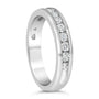 Anillo de boda estilo eternidad de canal con diamantes de 1/2 ct. p.t. certificados IGI en oro blanco de 18K, color H-I, claridad I1-I2, foto 5