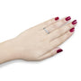 Anillo de boda estilo eternidad de canal con diamantes de 1/2 ct. p.t. certificados IGI en oro blanco de 18K, color H-I, claridad I1-I2, foto 3