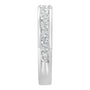 1 Ct. T.W. IGI Certified Diamond Channel-Set Half-Eternity Band Wedding Ring in 18K White Gold, photo 6