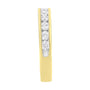Anillo de banda de aniversario/boda de 11 piedras con diamantes de 1 ct. p.t. certificados IGI en oro amarillo de 18K, foto 6