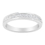 1/2 Ct. T.W. Princess-Cut Diamond Channel-Set Half-Eternity Wedding or Anniversary Band Ring in Sterling Silver, photo 2