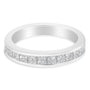 Anillo de banda con diamantes talla princesa de 1 ct. p.t. en oro blanco de 18K, color G-H, claridad SI1-SI2, foto 1