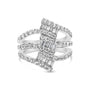 1 3/4 Ct. T.W. Diamond Multi Crossover and Split Shank Cocktail Ring in 18K White Gold, photo 1