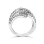 1 3/4 Ct. T.W. Diamond Multi Crossover and Split Shank Cocktail Ring in 18K White Gold, photo 6