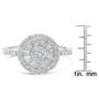 Anillo de cóctel con diamantes de 1 ct. p.t. en oro blanco de 10K, color H-I, claridad SI2-I1, foto 6