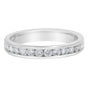 Anillo de banda con diamantes de 1/2 ct. p.t. en oro blanco de 14K, foto 4