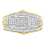 Anillo con diamantes de 1 ct. p.t. en oro de dos tonos de 10K, foto 1