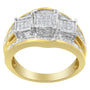 Anillo con diamantes de 1 ct. p.t. en oro de dos tonos de 10K, foto 2