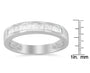1/3 Ct. T.W. Baguette-Cut Diamond Channel-Set Stackable Wedding Ring in Sterling Silver, photo 7