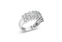 1 Ct. T.W. Baguette-Cut Diamond Vertical Channel Fluted Multi-Row Wedding Ring in Sterling Silver, photo 1