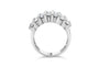 1 Ct. T.W. Baguette-Cut Diamond Vertical Channel Fluted Multi-Row Wedding Ring in Sterling Silver, photo 6