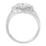 1 Ct. T.W. Floral Cluster Diamond Ring in 14K White Gold, photo 2