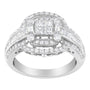 1 1/4 Ct. T.W. Diamond Cocktail Ring in 14K White Gold, photo 2