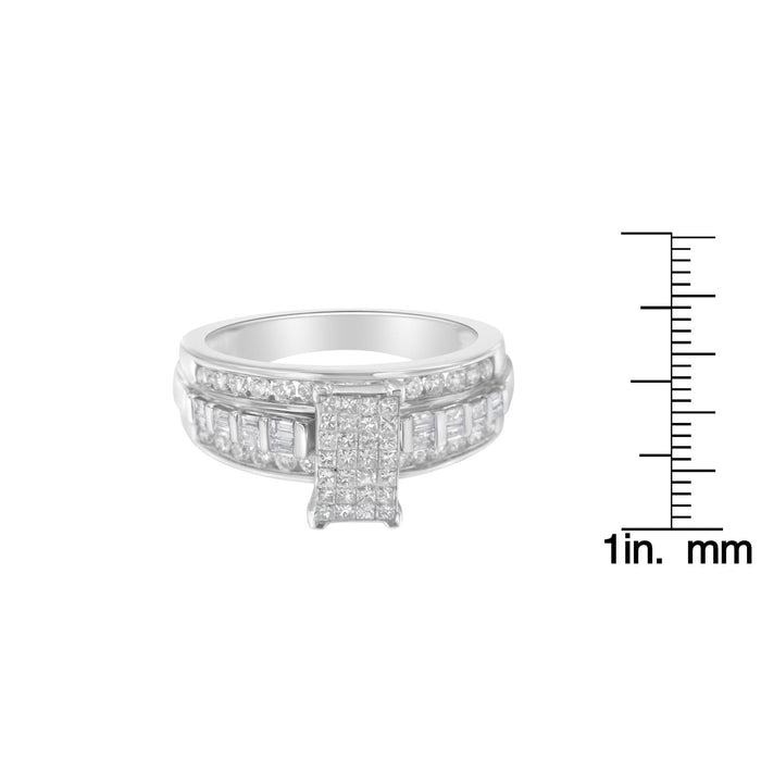 1 Ct. T.W. Diamond Composite Ring in 10K White Gold, photo 7
